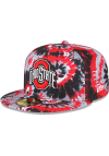Main image for New Era Ohio State Buckeyes Mens Red Ohio State Buckeyes 3-Tone Tie Dye 59FIFTY Fitted Hat