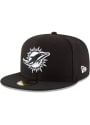 Miami Dolphins New Era Basic 59FIFTY Fitted Hat - Teal