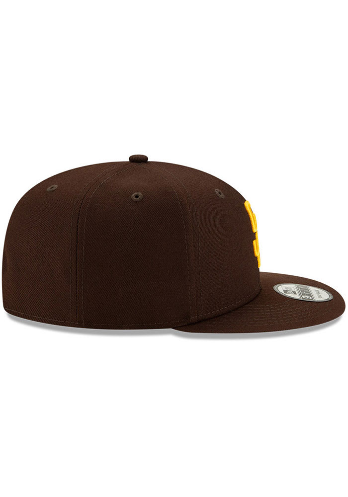 Men’s San Diego Padres Brown Mixed Font 9Fifty Snapback Hats