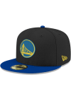 Main image for New Era Golden State Warriors Mens Black Basic 59FIFTY Fitted Hat