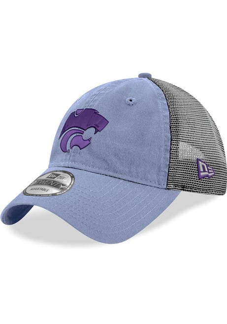 New Era Lavender K-State Wildcats Trucker 9TWENTY Adjustable Hat