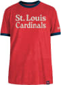 St Louis Cardinals New Era BRUSHED BI-BLEND RINGER Fashion T Shirt - Red