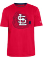 St Louis Cardinals New Era STADIUM BRUSHED COTTON T Shirt - Red
