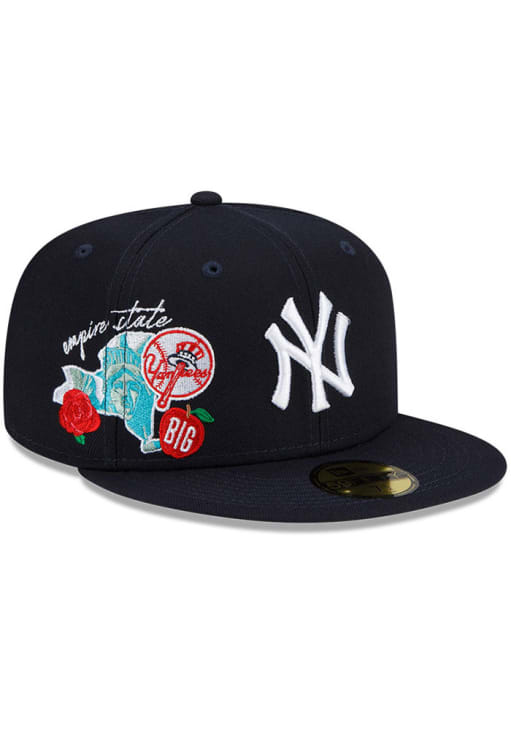 New York Yankees City Cluster 59FIFTY Navy Blue New Era Fitted Hat