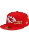 Main image for New Era Kansas City Chiefs Mens Red Count The Rings 59FIFTY Fitted Hat
