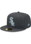 Main image for New Era Chicago White Sox Mens Charcoal 2022 Fathers Day 59FIFTY Fitted Hat