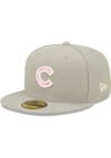Main image for New Era Chicago Cubs Mens Grey 2022 Mothers Day 59FIFTY Fitted Hat