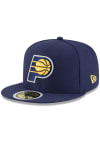 Main image for New Era Indiana Pacers Navy Blue JR 59FIFTY Youth Fitted Hat