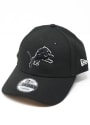 Detroit Lions New Era The League 9FORTY Adjustable Hat - Black