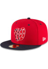 Main image for New Era Washington Nationals Mens Red AC Alt3 2017 59FIFTY Fitted Hat