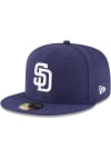Main image for New Era San Diego Padres Mens Navy Blue Home 2017 59FIFTY Fitted Hat