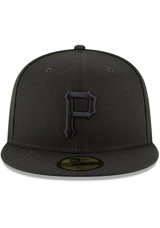 New Era Pittsburgh Pirates Mens Black Basic BLK 59FIFTY Fitted Hat