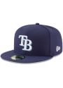 Tampa Bay Rays New Era Game 2017 59FIFTY Fitted Hat - Navy Blue