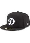 Main image for New Era Los Angeles Dodgers Mens Black Black 59FIFTY Fitted Hat