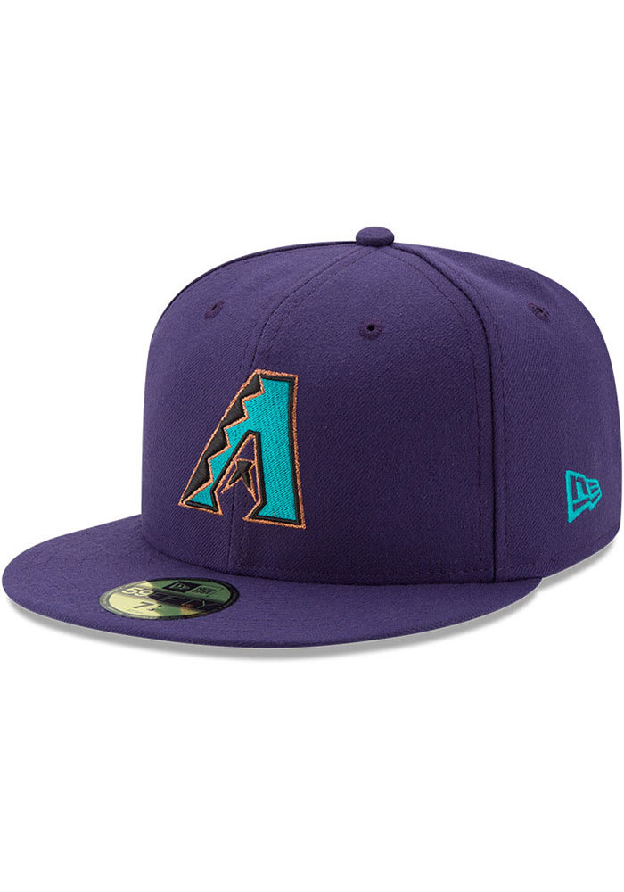 purple diamondbacks fitted hat