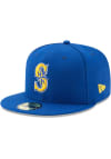 Main image for New Era Seattle Mariners Mens Blue ACPERF Alt2 2017 59FIFTY Fitted Hat