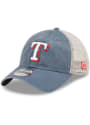 Texas Rangers New Era Washed 9TWENTY Adjustable Hat - Navy Blue