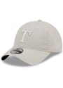 Texas Rangers New Era Core Classic 2.0 9TWENTY Adjustable Hat - Silver