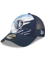 Sporting Kansas City New Era Marble 9FORTY Adjustable Hat - Navy Blue