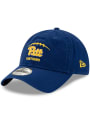 Pitt Panthers New Era Football 9TWENTY Adjustable Hat - Blue