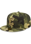 Main image for New Era Cleveland Guardians Mens Green 2022 Armed Forces Day 59FIFTY Fitted Hat
