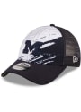 Michigan Wolverines New Era Marble 9FORTY Adjustable Hat - Navy Blue