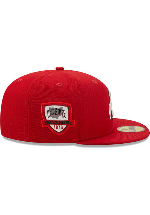 Ohio State Buckeyes City Side 59FIFTY Red New Era Fitted Hat