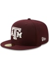 Main image for New Era Texas A&M Aggies Mens Maroon City Side 59FIFTY Fitted Hat