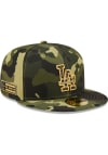 Main image for New Era Los Angeles Dodgers Mens Green 2022 Armed Forces Day 59FIFTY Fitted Hat