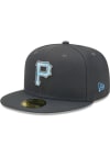 Main image for New Era Pittsburgh Pirates Mens Charcoal 2022 Fathers Day 59FIFTY Fitted Hat