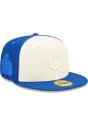 Main image for New Era Chicago Cubs Mens Blue TONAL 2 TONE 5950 Fitted Hat