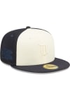 Main image for New Era Detroit Tigers Mens Navy Blue TONAL 2 TONE 5950 Fitted Hat