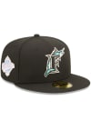 Main image for New Era Miami Marlins Mens Black POP SWEAT 5950 Fitted Hat
