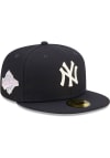 Main image for New Era New York Yankees Mens Navy Blue POP SWEAT 5950 Fitted Hat
