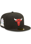 Main image for New Era Chicago Bulls Mens Black POP SWEAT 5950 Fitted Hat