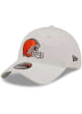 Cleveland Browns New Era Core Classic 2.0 9TWENTY Adjustable Hat - White