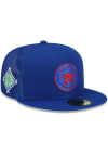Main image for New Era Chicago Cubs Mens Blue 2022 Spring Training 59FIFTY Fitted Hat