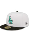 Main image for New Era Los Angeles Dodgers Mens White 2T Color Pack 59FIFTY Fitted Hat