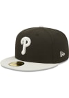 Main image for New Era Philadelphia Phillies Mens Black 2T Color Pack 59FIFTY Fitted Hat
