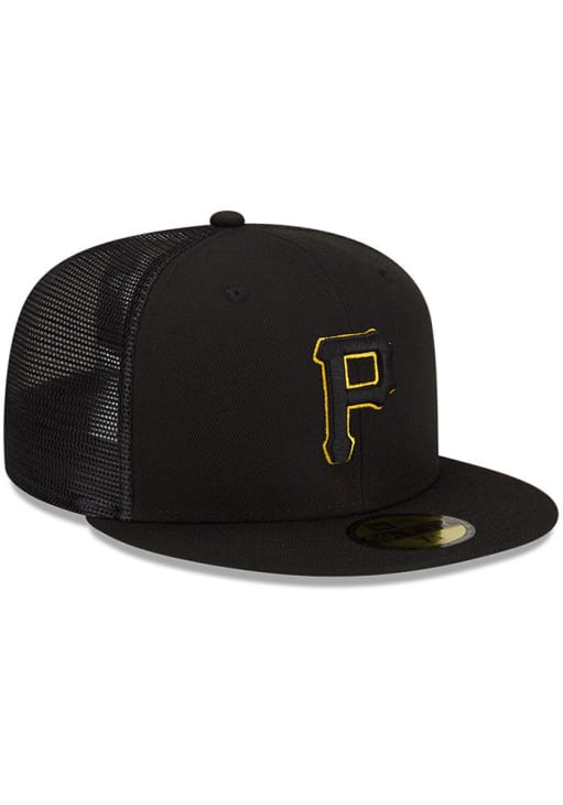 New Era Pittsburgh Pirates Mens Black 2022 Batting Practice 59FIFTY Fitted Hat