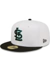 Main image for New Era St Louis Cardinals Mens White 2T Color Pack 59FIFTY Fitted Hat
