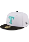 Main image for New Era Texas Rangers Mens White 2T Color Pack 59FIFTY Fitted Hat