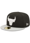 Main image for New Era Chicago Bulls Mens Black 2T Color Pack 59FIFTY Fitted Hat