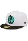 Main image for New Era Dallas Mavericks Mens White 2T Color Pack 59FIFTY Fitted Hat