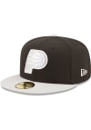 Main image for New Era Indiana Pacers Mens Black 2T Color Pack 59FIFTY Fitted Hat