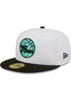 Main image for New Era Philadelphia 76ers Mens White 2T Color Pack 59FIFTY Fitted Hat