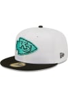 Main image for New Era Kansas City Chiefs Mens White 2T Color Pack 59FIFTY Fitted Hat