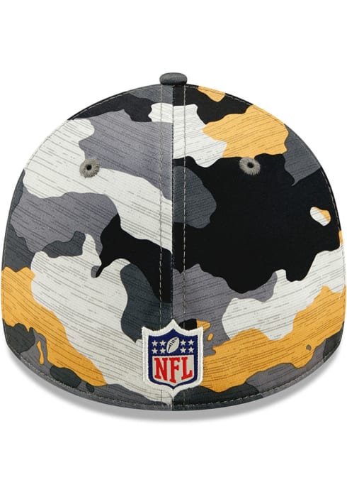 Pittsburgh Steelers 2022 Training Camp 39THIRTY Grey New Era Flex Hat