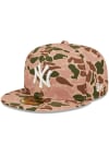 Main image for New Era New York Yankees Mens Tan Duck Camo 59FIFTY Fitted Hat