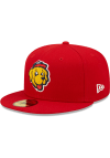 Main image for New Era Toledo Mud Hens Mens Red 2022 MILB Theme Night 59FIFTY Fitted Hat